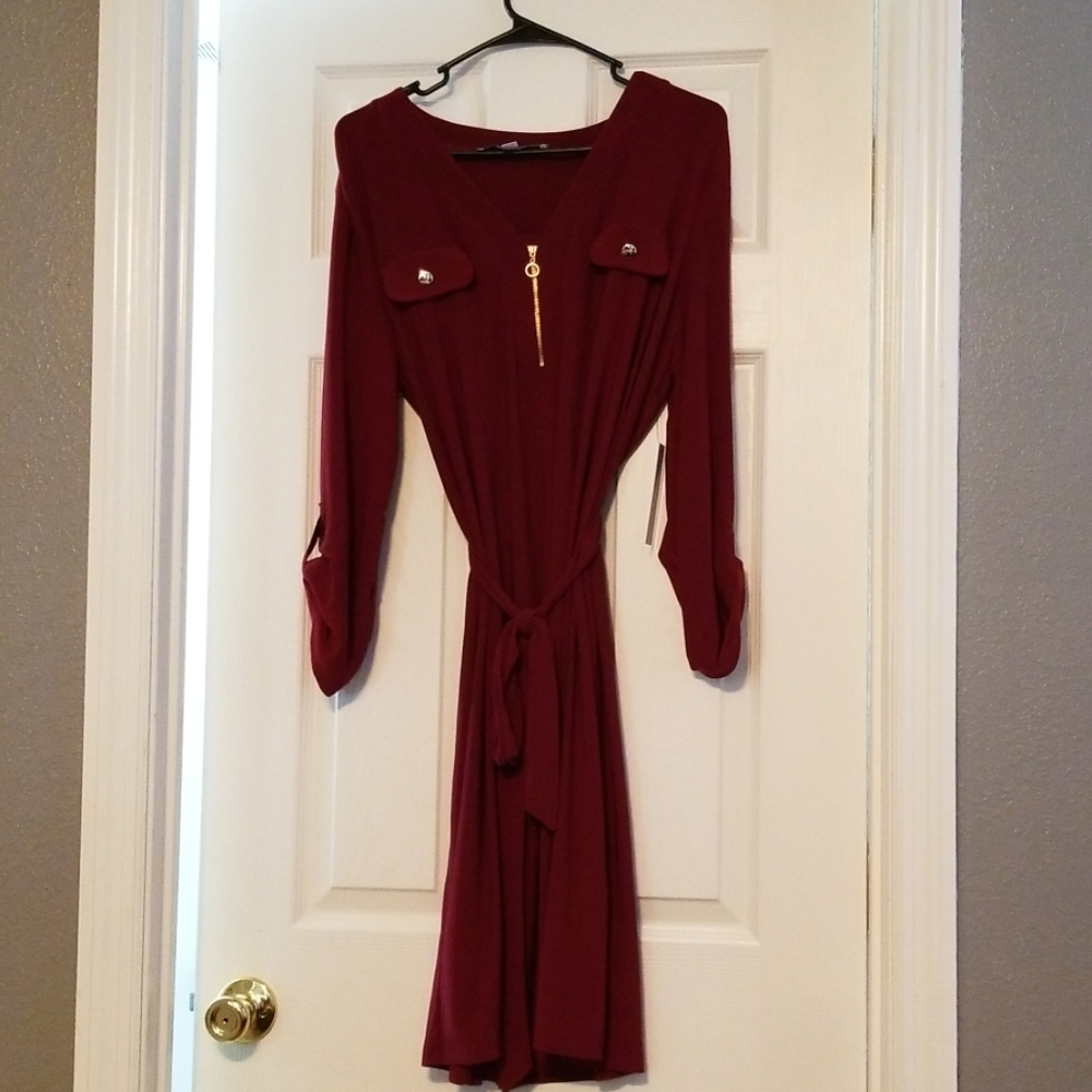 Maroon Dress with Tags